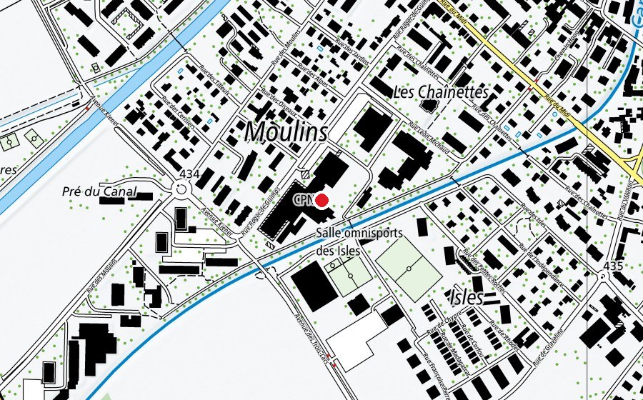 Mappa con la posizione di Centre professionnel du Nord vaudois (Scuola)