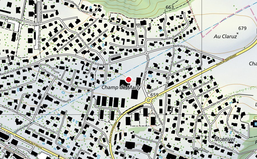 Map showing the location of Centre scolaire Château d'Eau (School)