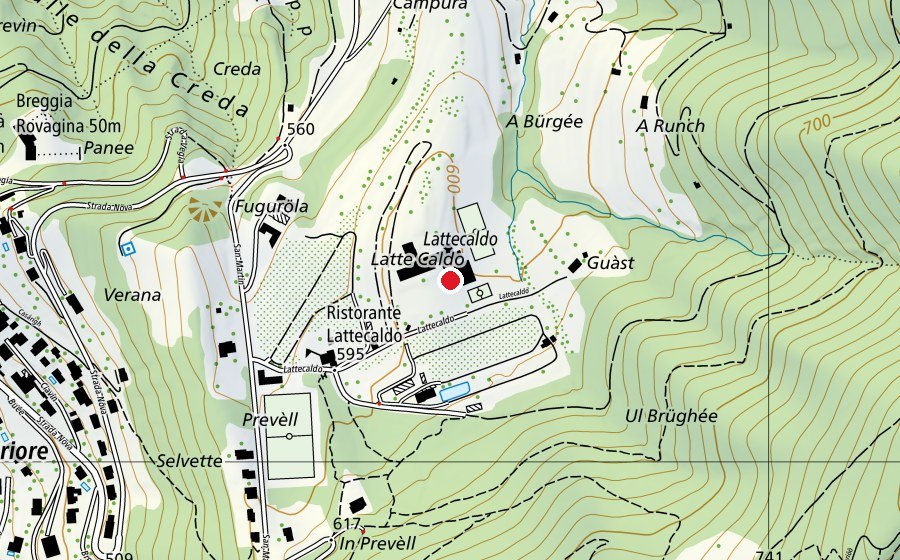 Carte indiquant l’emplacement de Centro Scolastico della Valle di Muggio (École)