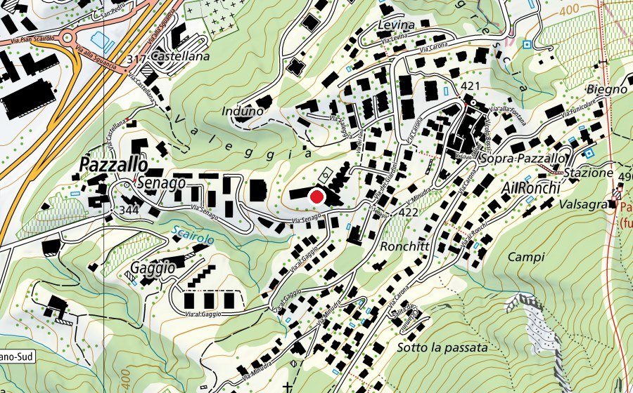 Map showing the location of Centro Scolastico Fano (School)