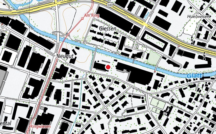 Karte mit dem Standort von Christliche Schule Dübendorf (Schule)