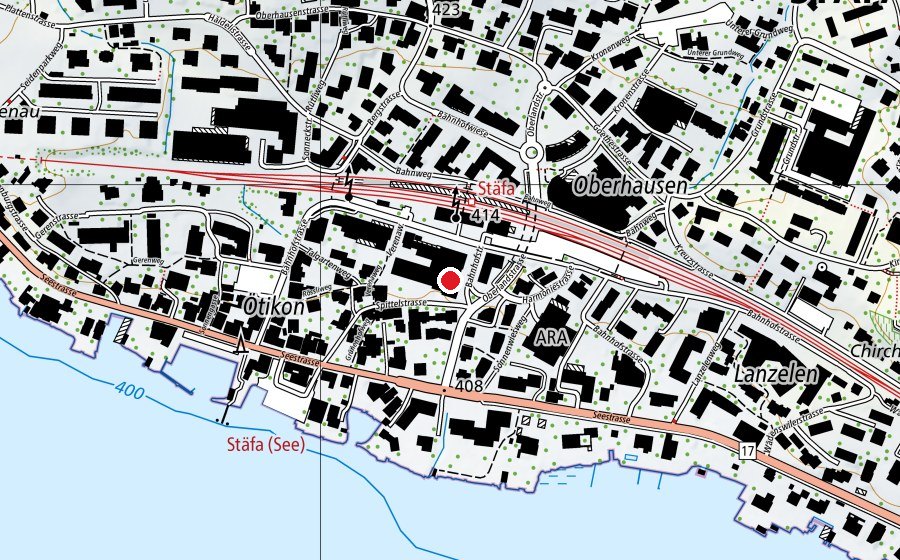 Map showing the location of clix -die Schule (School)