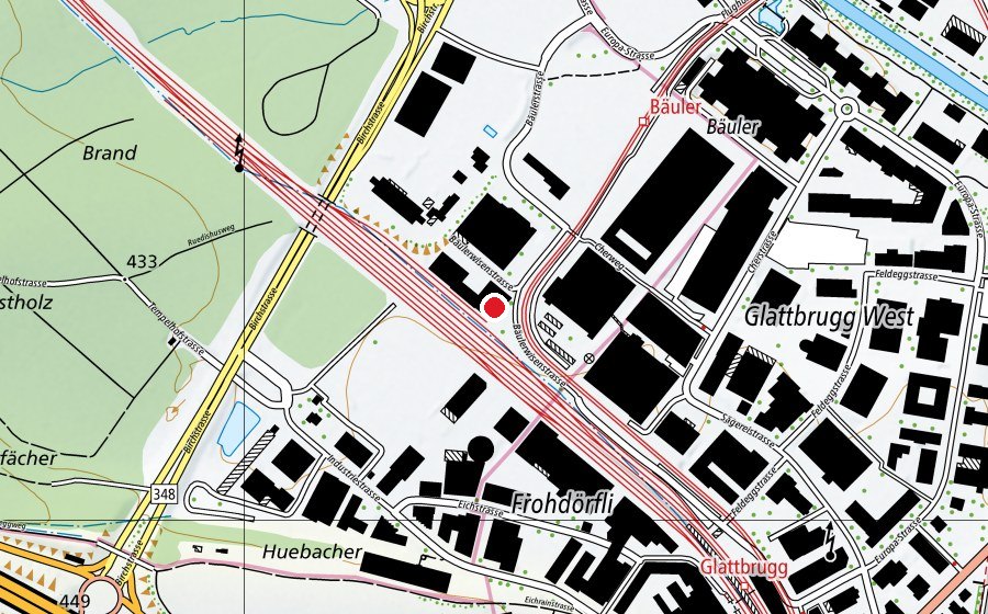 Mappa con la posizione di Coiffina (Scuola)