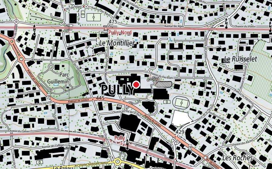 Mappa con la posizione di Collège Arnold Reymond (Scuola)