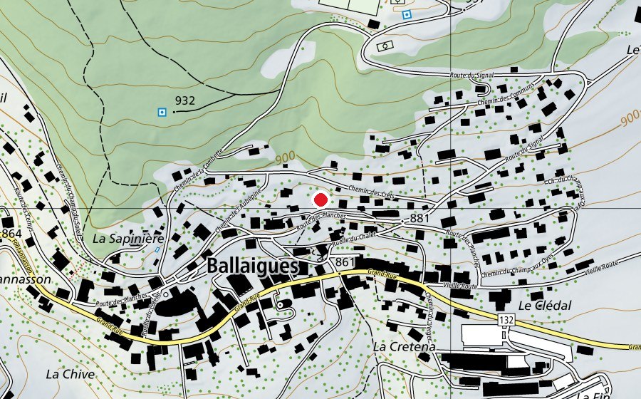 Carte indiquant l’emplacement de Collège (École)