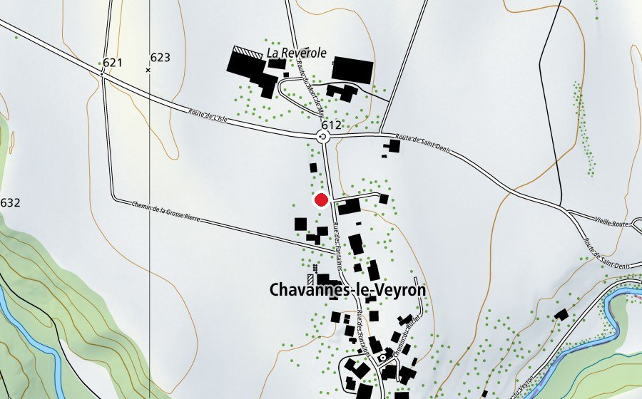 Map showing the location of Collège (School)
