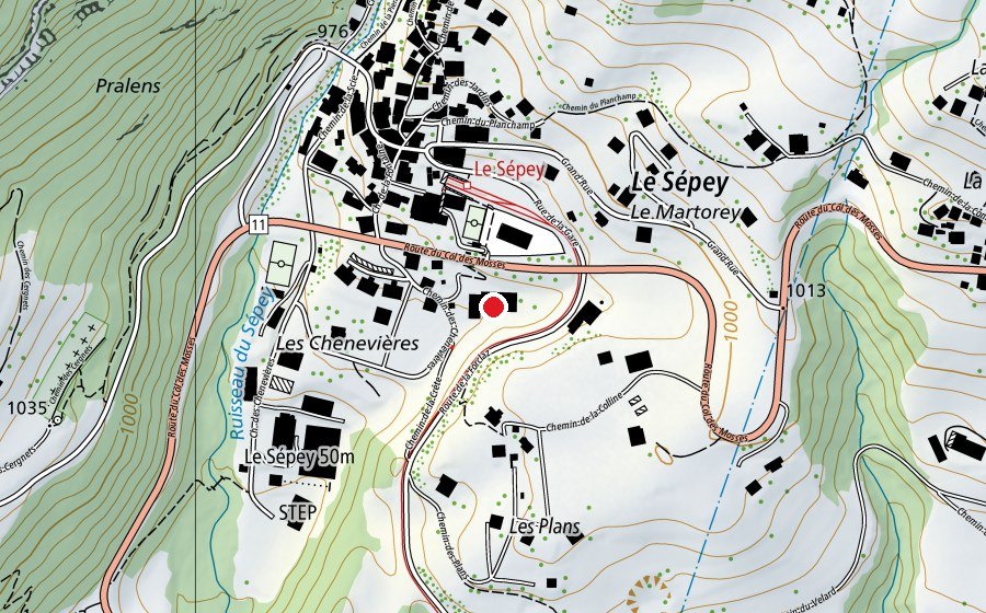 Map showing the location of Collège d'Aigremont (School)