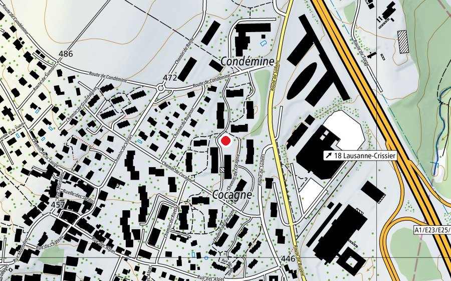 Carte indiquant l’emplacement de Collège de Cocagne (École)