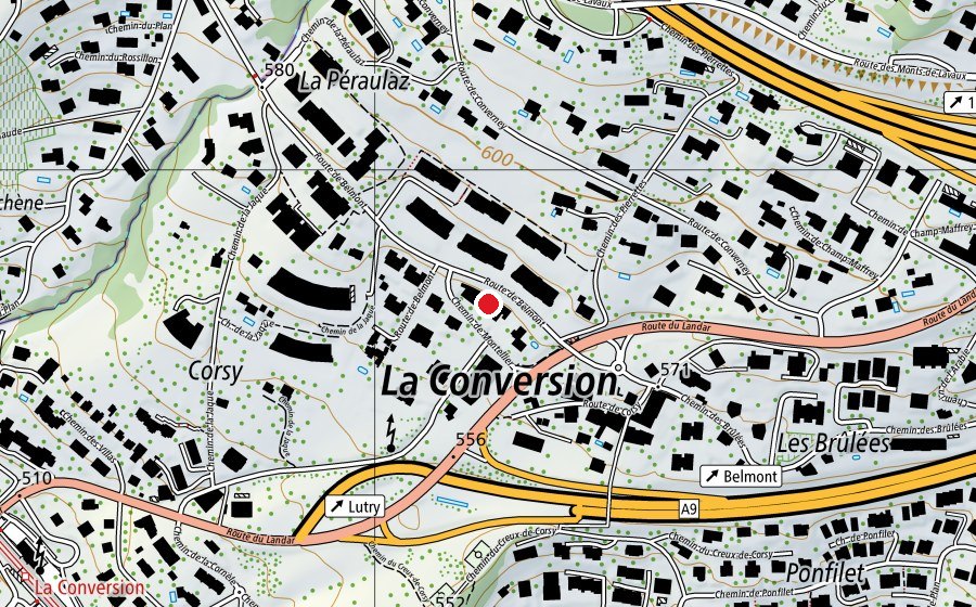 Carte indiquant l’emplacement de Collège de Corsy (École)