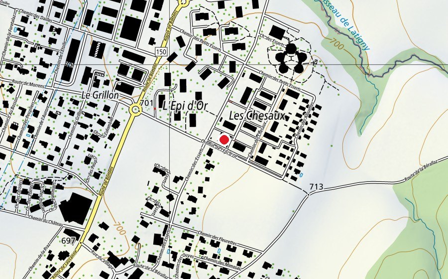 Carte indiquant l’emplacement de Collège de l'Epi d'Or (École)