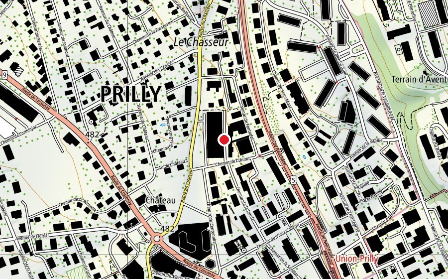 Map showing the location of Collège de l'Union (School)