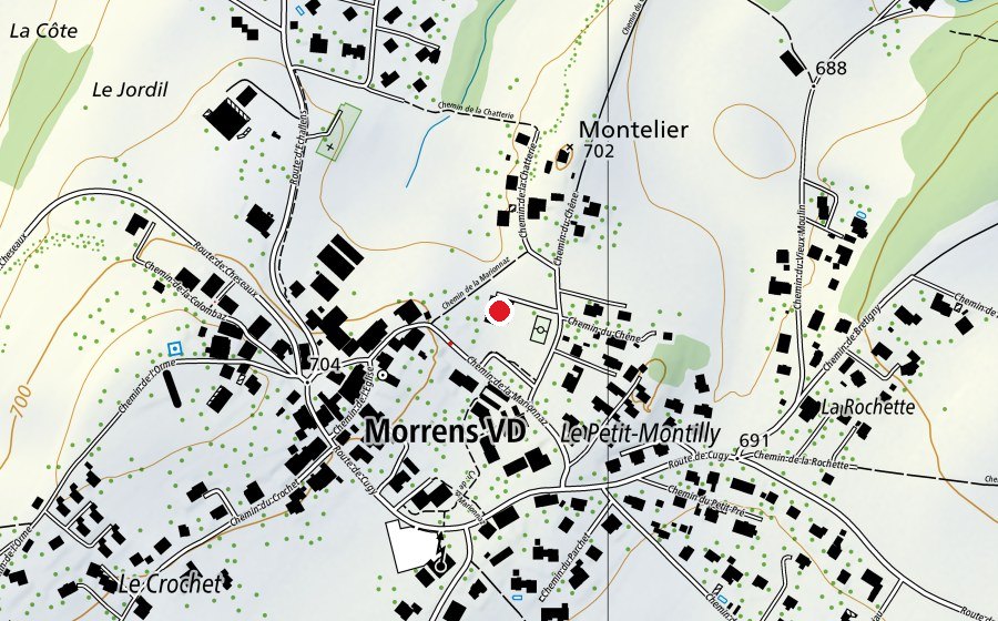 Carte indiquant l’emplacement de Collège de la Marionnaz (École)