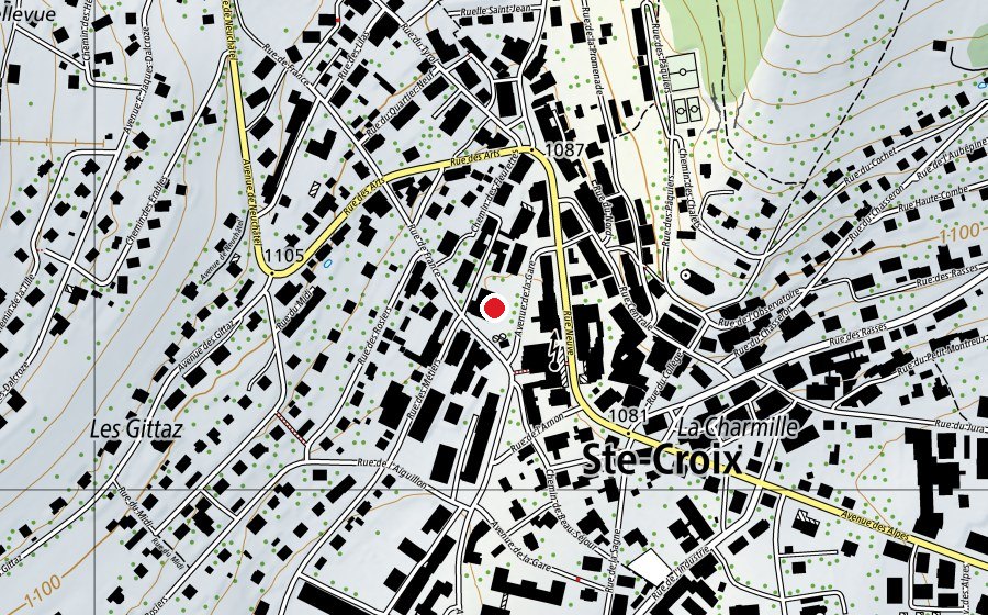 Carte indiquant l’emplacement de Collège de la Poste (École)