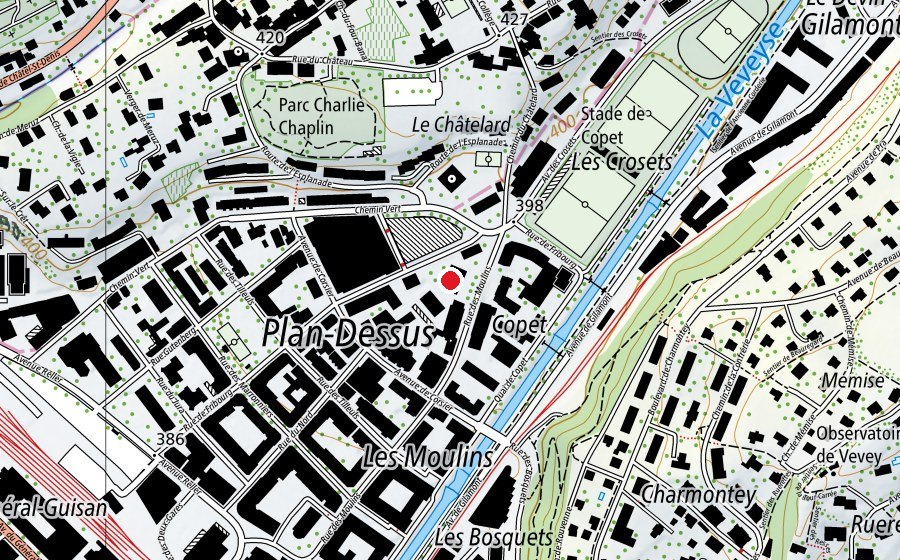 Karte mit dem Standort von Collège de Plan (Schule)