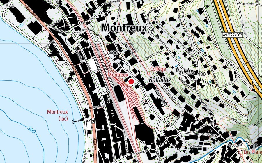 Mappa con la posizione di Collège de Vernex (Scuola)