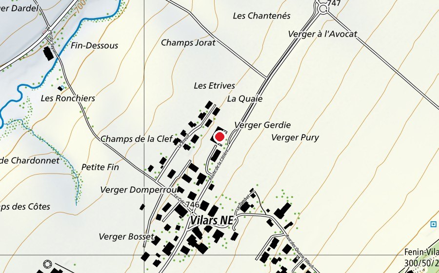 Mappa con la posizione di Collège de Vilars (Scuola)
