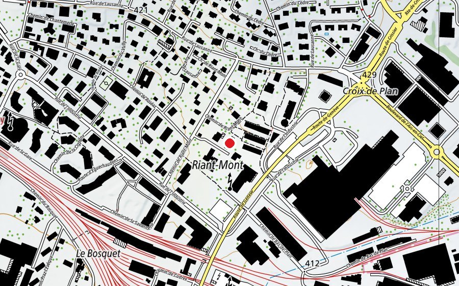 Mappa con la posizione di Collège de Vuette (Scuola)