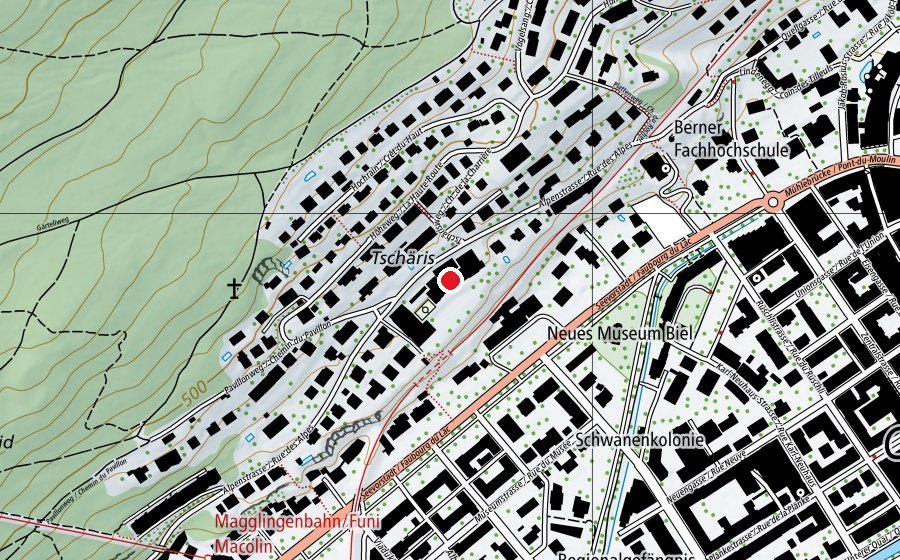 Carte indiquant l’emplacement de Collège des Alpes (École)