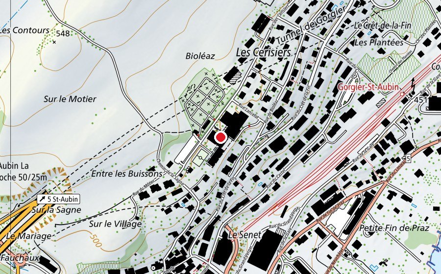 Mappa con la posizione di Collège des Cerisiers (Scuola)