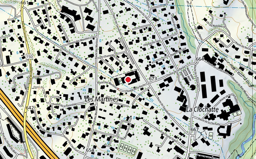 Mappa con la posizione di Collège des Martines (Scuola)