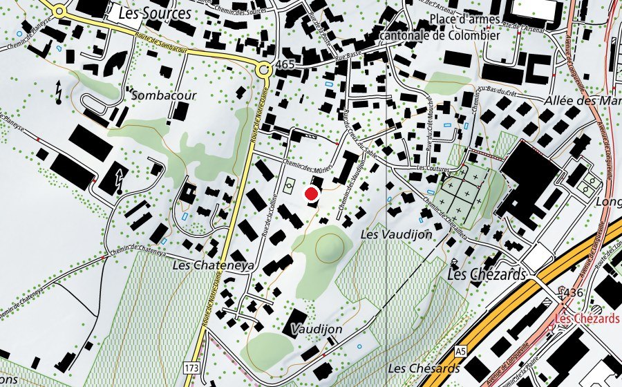 Mappa con la posizione di Collège des Muriers (Scuola)