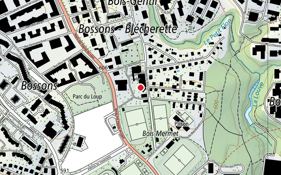 Mappa con la posizione di Collège du Bois-Gentil (Scuola)