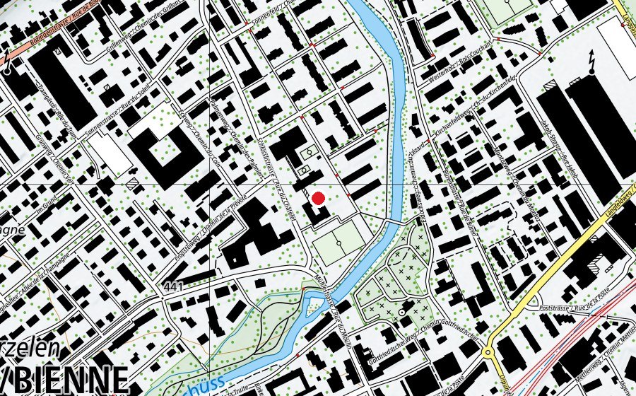 Map showing the location of Collège du Châtelet (School)