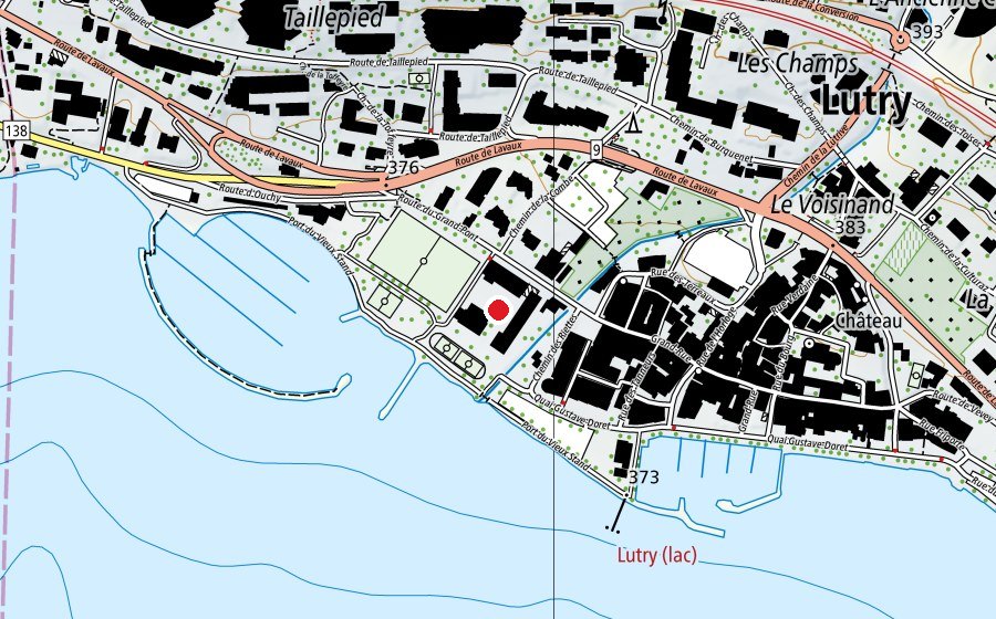Carte indiquant l’emplacement de Collège du Grand Pont (École)