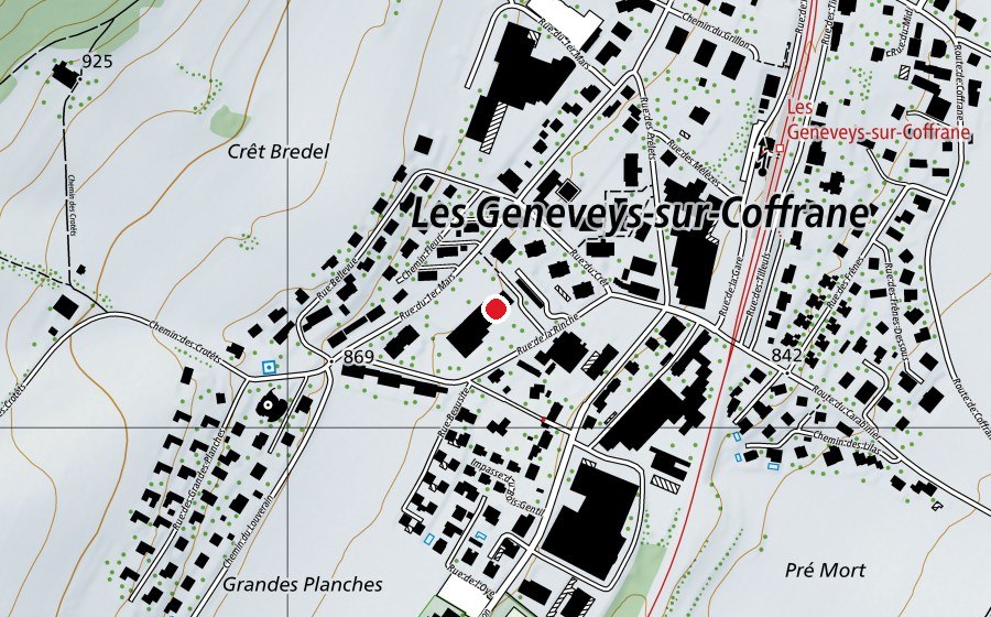 Mappa con la posizione di Collège du Lynx (Scuola)