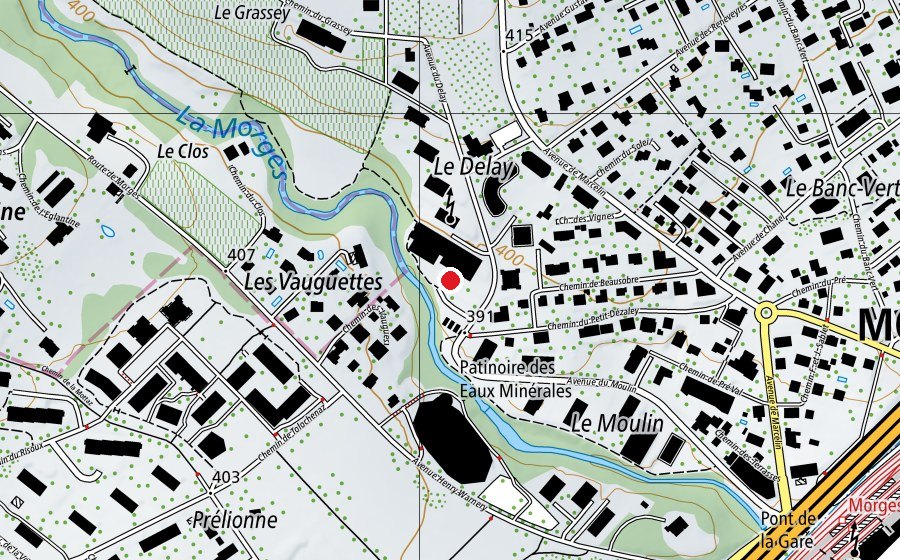 Carte indiquant l’emplacement de Collège du Petit Dézaley (École)
