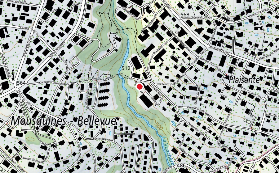 Mappa con la posizione di Collège du Val d'Angrogne (Scuola)