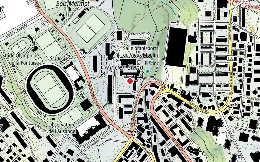 Mappa con la posizione di Collège du Vieux-Moulin (Scuola)