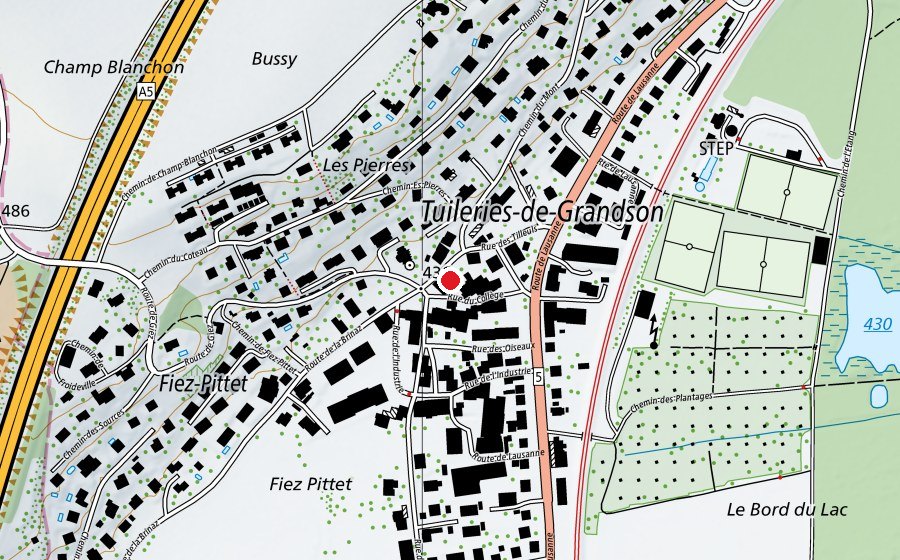 Carte indiquant l’emplacement de Collège Es Pierres (École)