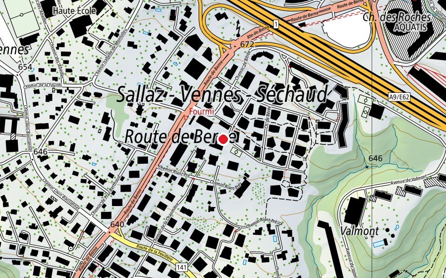 Carte indiquant l’emplacement de Collège primaire des Fiches Nord (École)