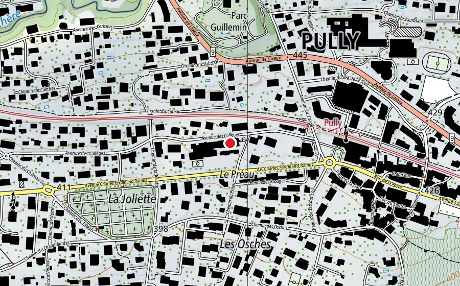 Carte indiquant l’emplacement de Collège Principal (École)