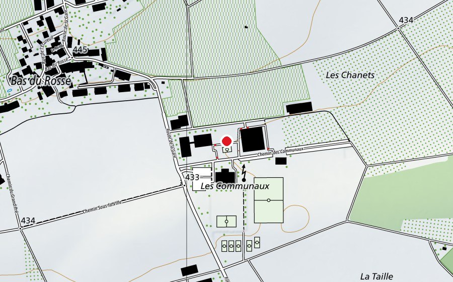 Mappa con la posizione di Collèges des Communaux (Scuola)