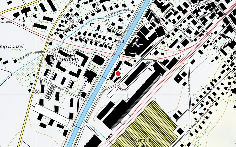 Mappa con la posizione di Collègues des Rammes (Scuola)