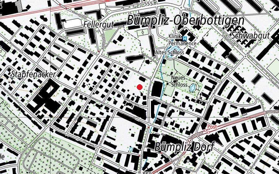 Map showing the location of Dorfschulhaus von 1882 (School)