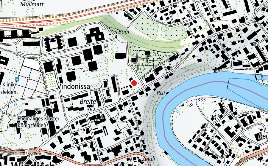 Mappa con la posizione di Dorfschulhaus (Scuola)