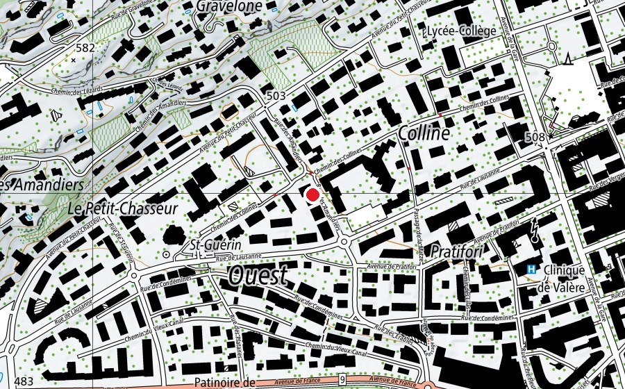 Mappa con la posizione di Ecole Ardévaz (Scuola)