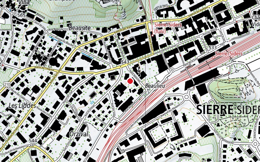 Carte indiquant l’emplacement de Ecole Beaulieu (École)
