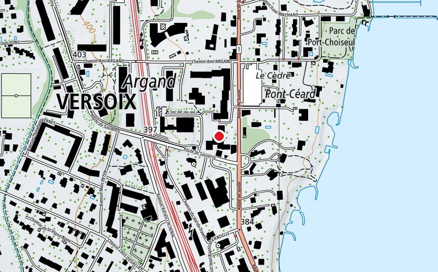 Carte indiquant l’emplacement de École Bon-Séjour (École)