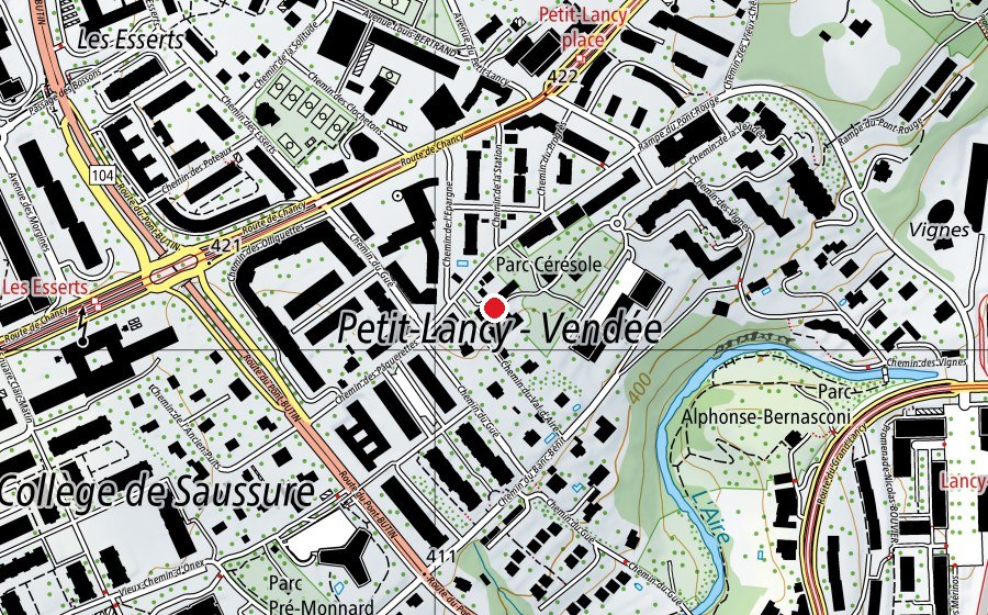 Carte indiquant l’emplacement de Ecole Cérésole (École)
