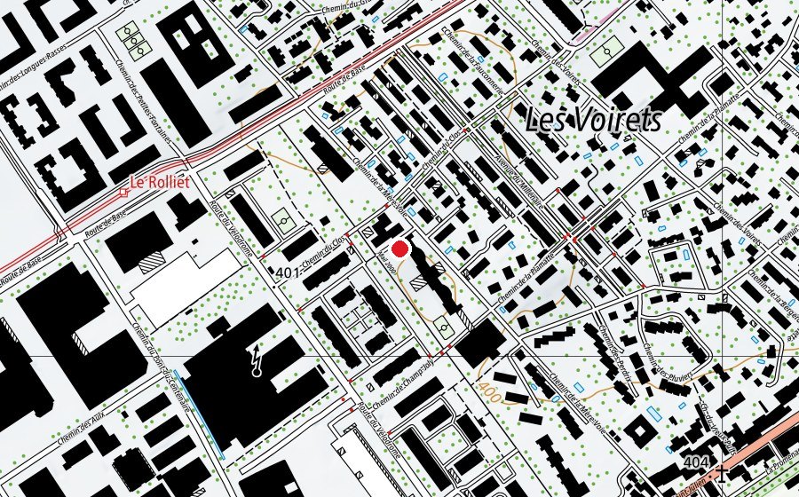 Carte indiquant l’emplacement de Ecole Champ-Joly (École)