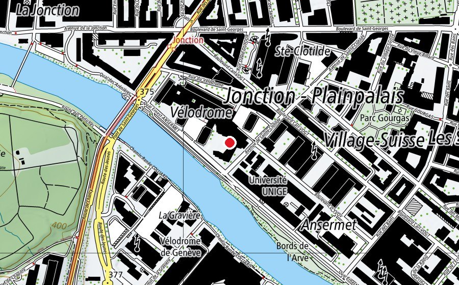 Mappa con la posizione di Ecole Cité-Jonction (Scuola)