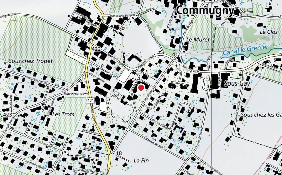 Carte indiquant l’emplacement de École (École)