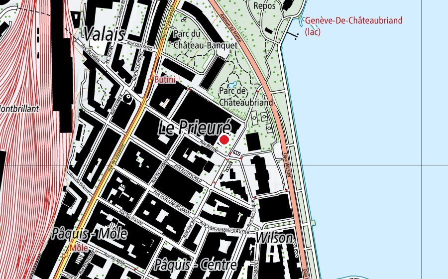 Karte mit dem Standort von Ecole De-Chateaubriand (Schule)
