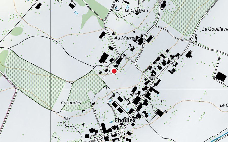 Mappa con la posizione di École de Choulex (Scuola)