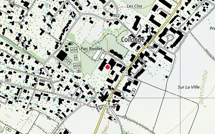 Carte indiquant l’emplacement de Ecole de Collonge CM (École)