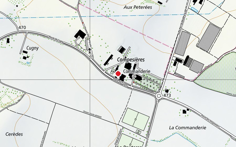 Mappa con la posizione di Ecole de Compesière (Scuola)